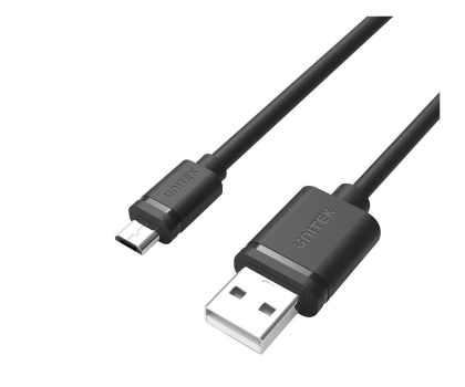 Kabel UNITEK Kabel USB - microUSB 2.0, 2M, M/M; Y-C455GBK